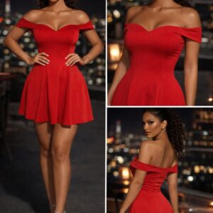 Rouge flirt mini dress