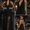 Midnight temptation maxi dress