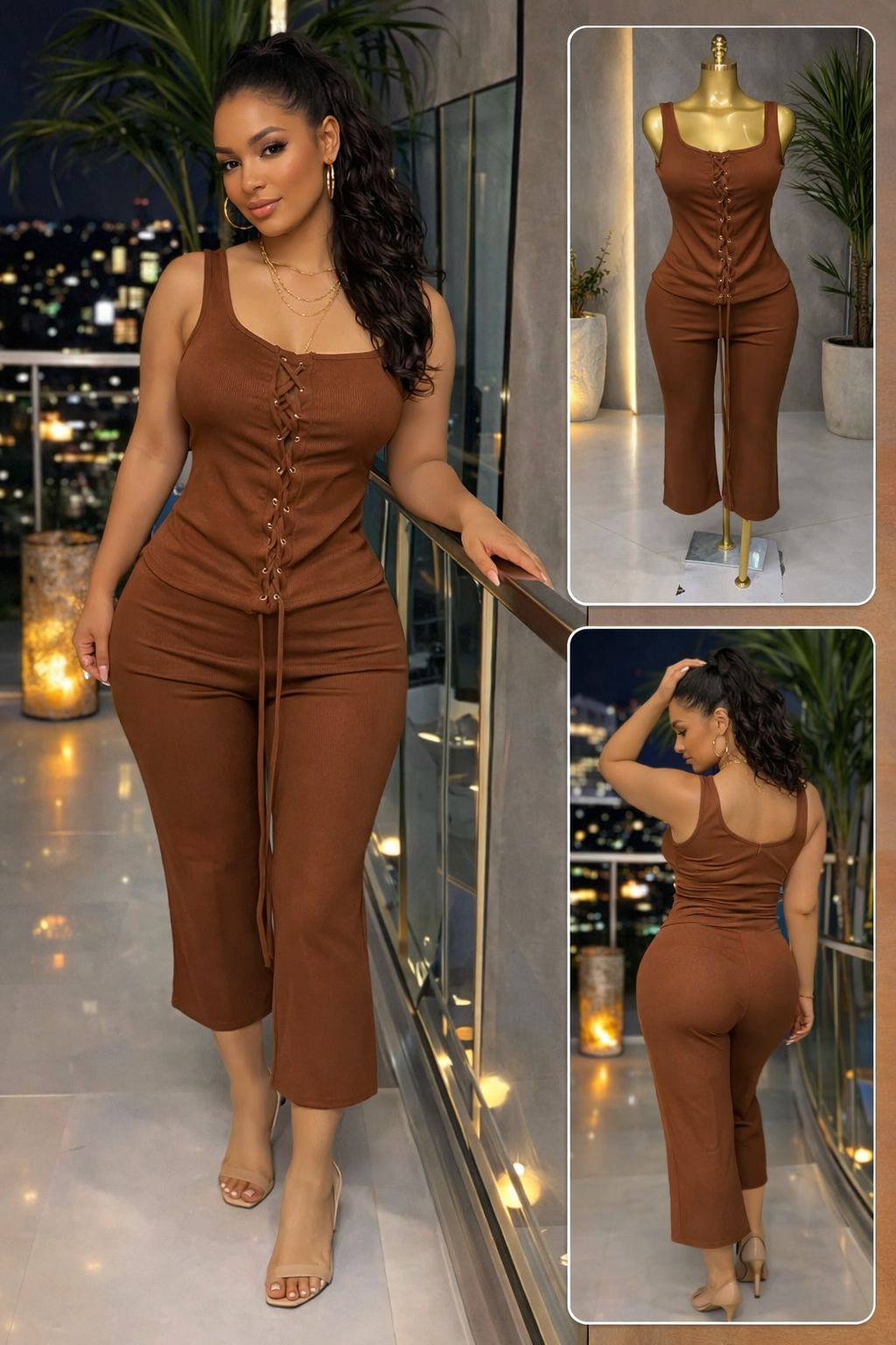 Two piece set (top and bottom)