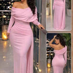 Blush muse gown dress