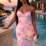Blush flow dress