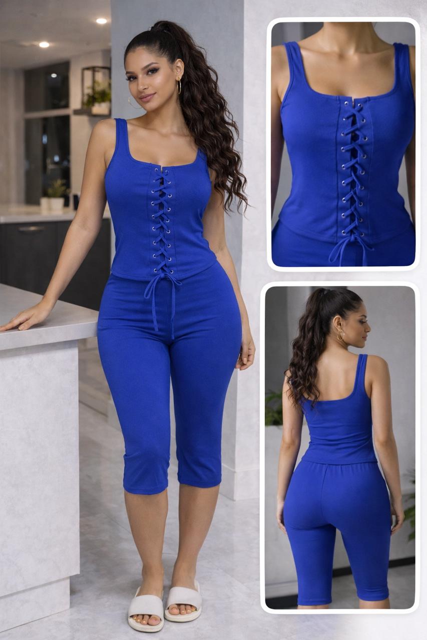 Lace-up front set