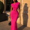 Fuchsia sculpt maxi