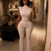 Creme jumpsuit