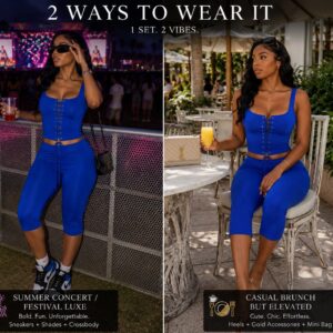 Lace-up front set