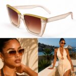 Cat eye fashion glasses - C6