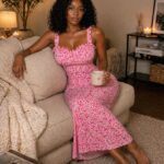 Blush bloom dress