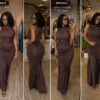 Bronze hour gown