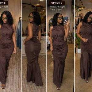 Bronze hour gown