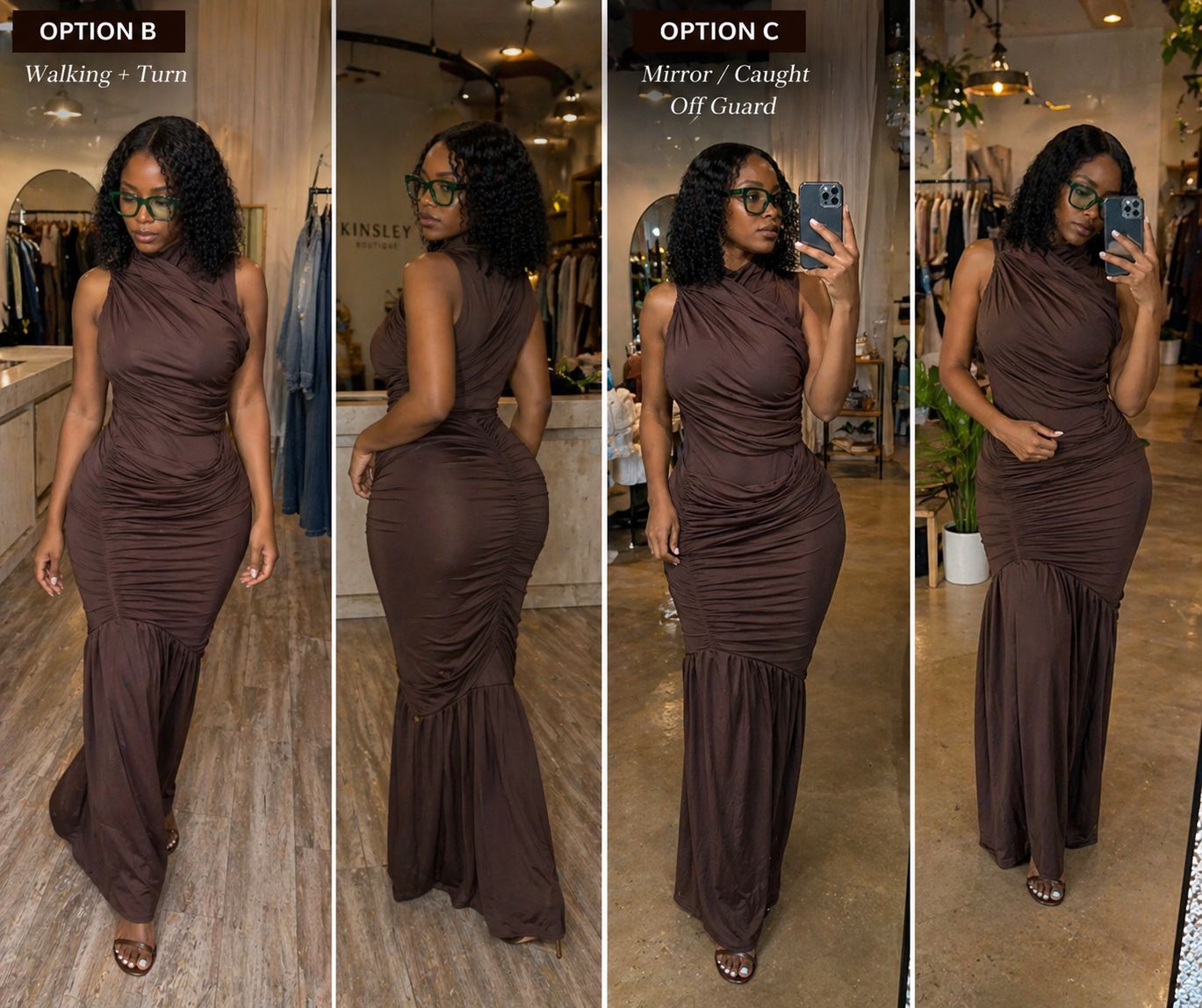 Bronze hour gown