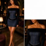 Velvet noir set