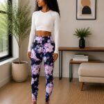 Violet vibe leggings set
