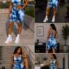 Blue aura athleisure set