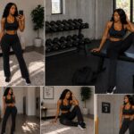 Black vibe leggings set