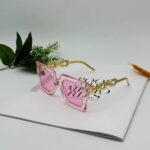 Luxury oversize glasses - pink