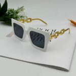 Luxury oversize glasses - White
