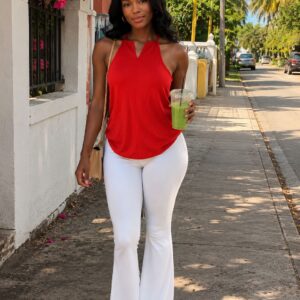 Red velvet chic set