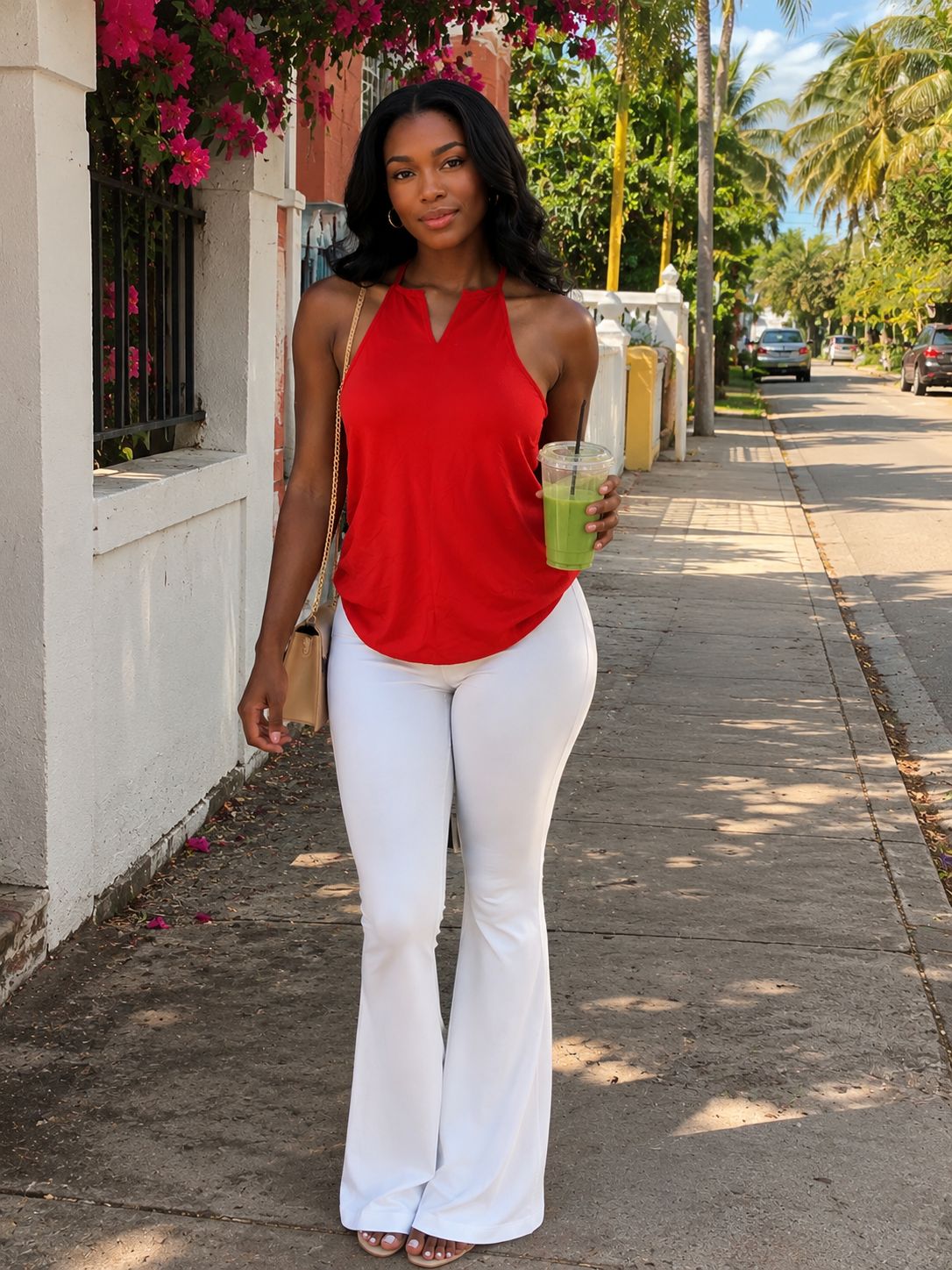 Red velvet chic set