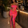 Tropical heat maxi dress