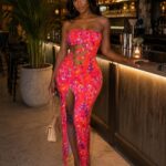 Tropical heat maxi dress