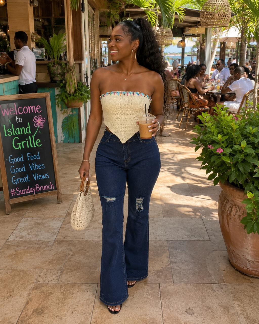 Island brunch top