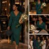 Olive gown dress