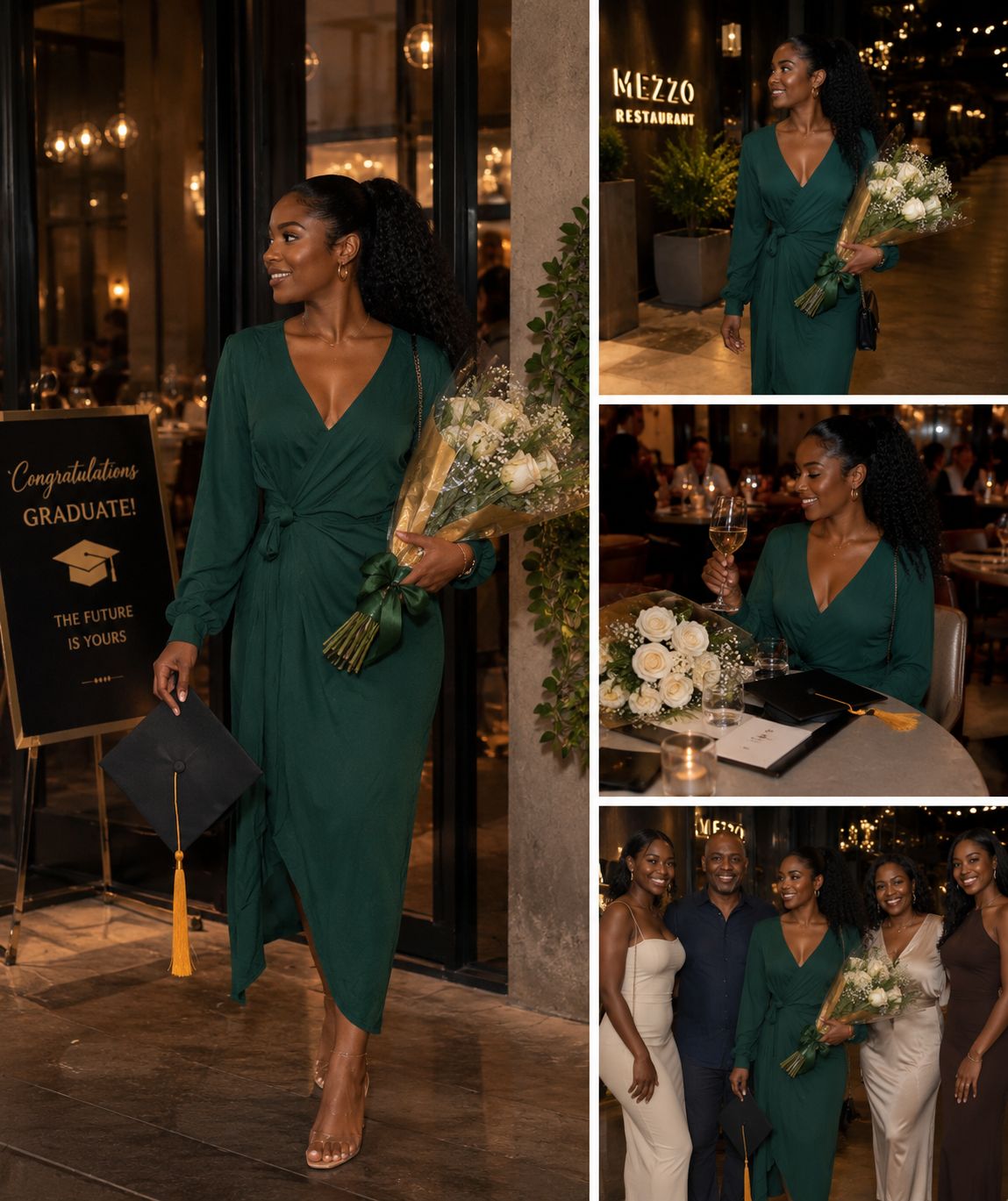 Olive gown dress