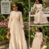 Ivory bloom maxi dress