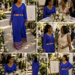 Blue timeless lines dress