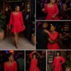 Red scarlet dress