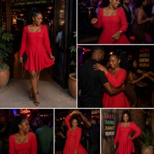 Red scarlet dress