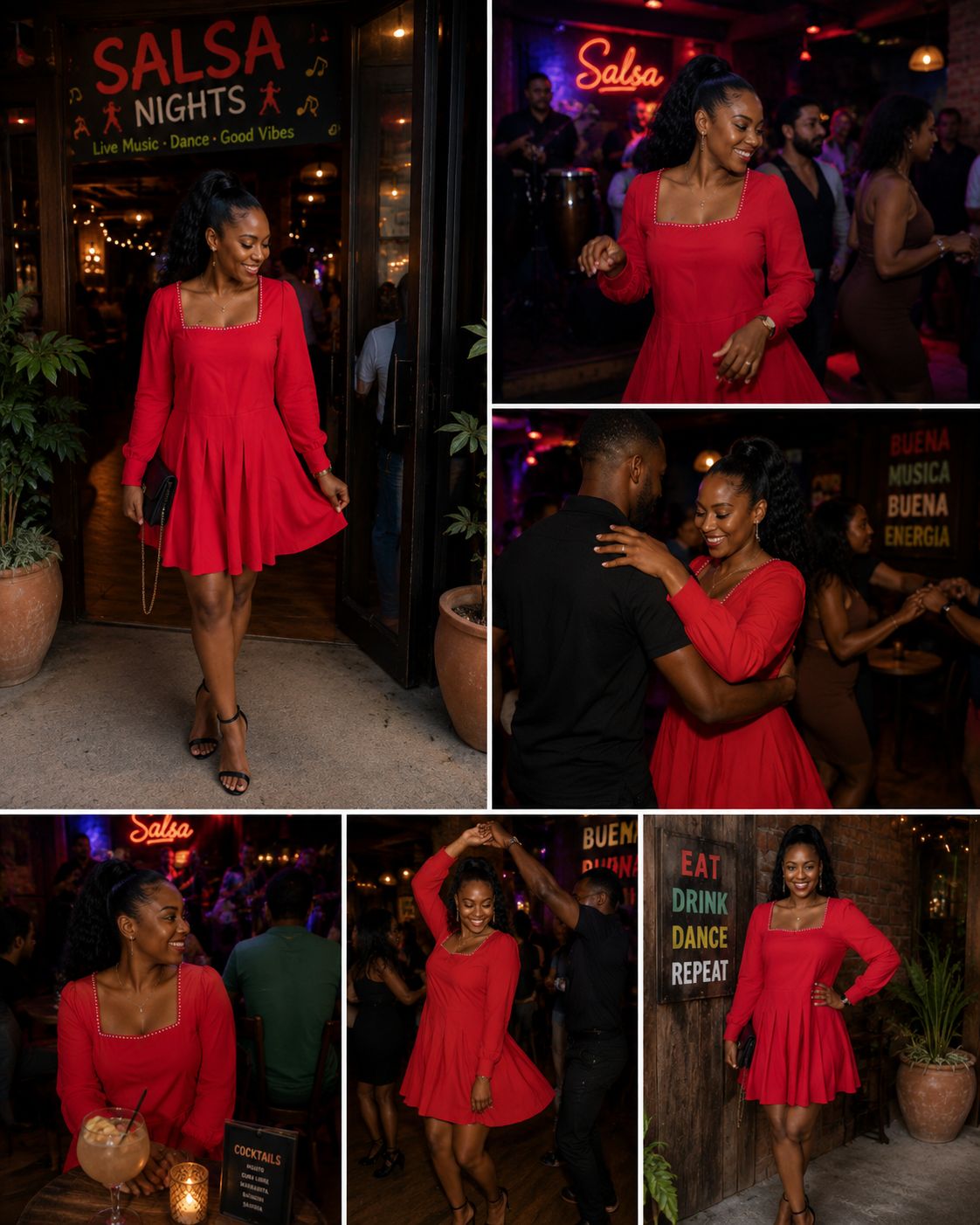 Red scarlet dress