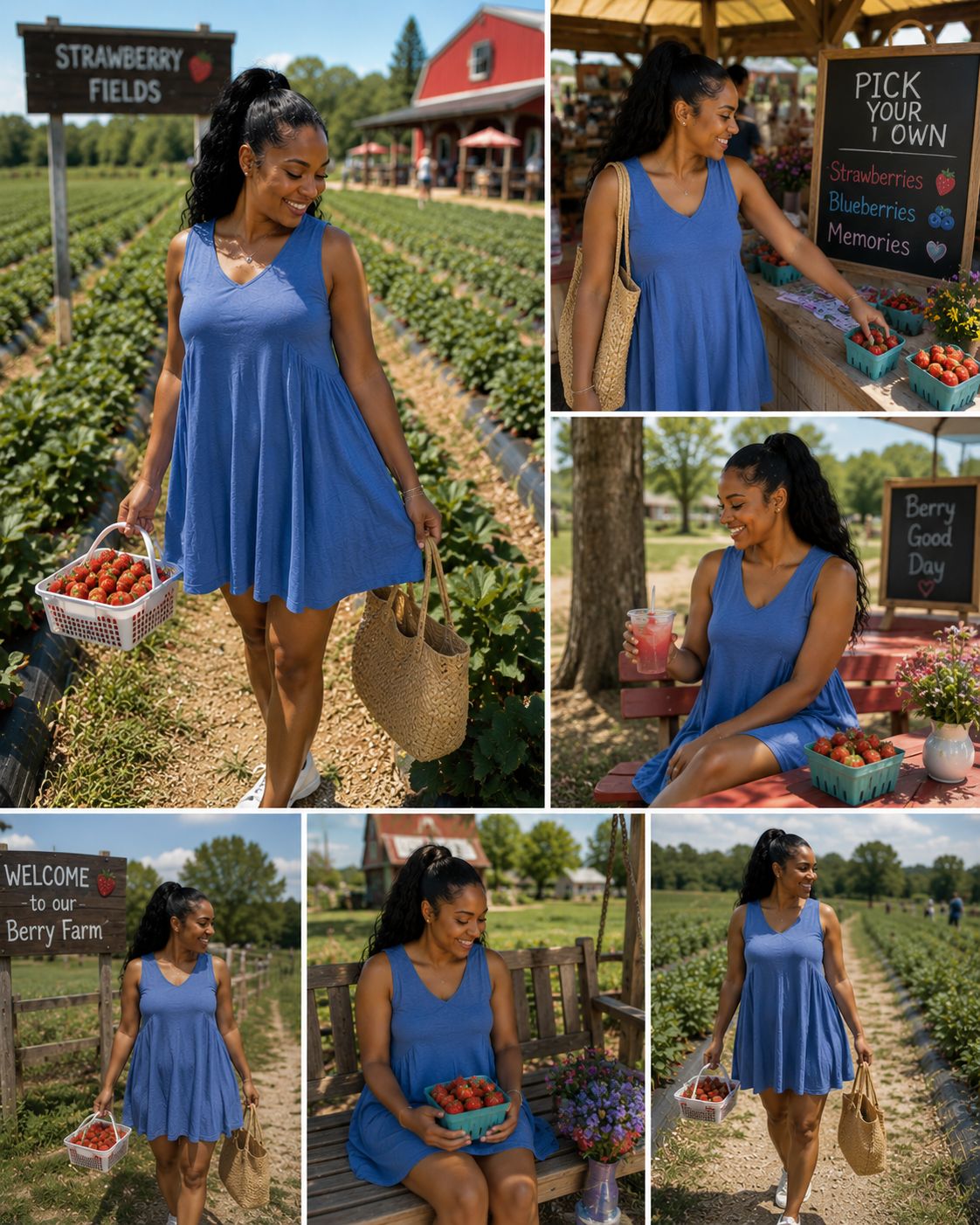 Blue breeze dress