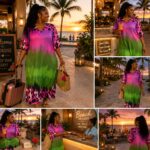 Paradise pop dress