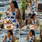 White floral dress