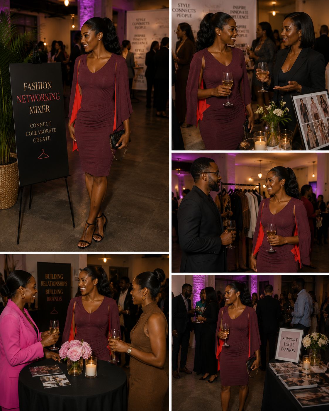 Merlot moments dress