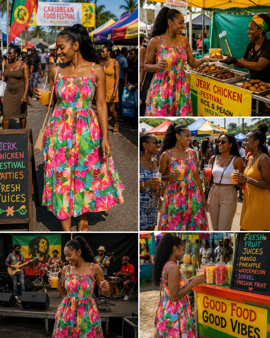 Island bloom dress