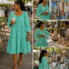 Green lane dress