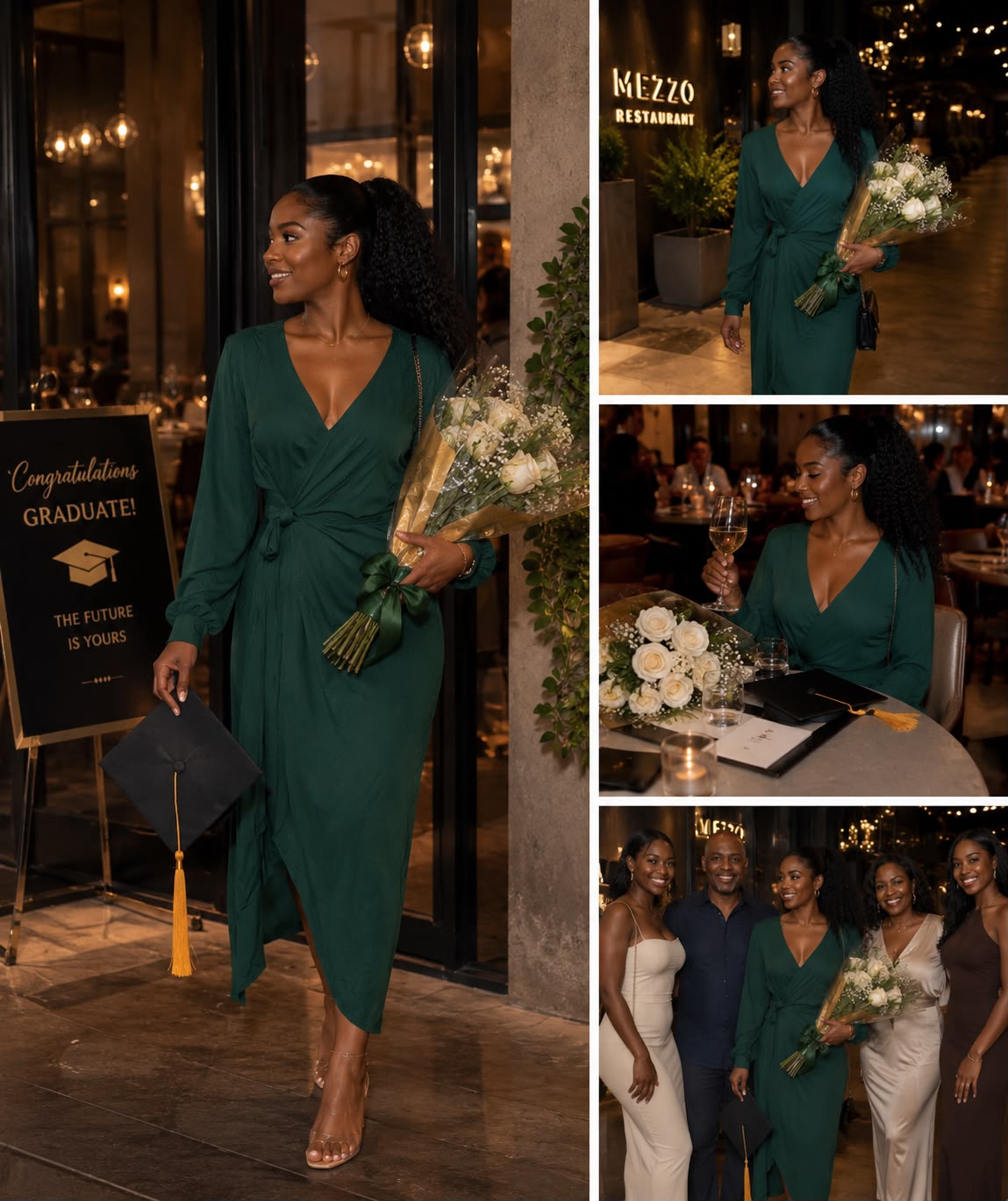 Graduation glow dress