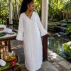 White gown dress