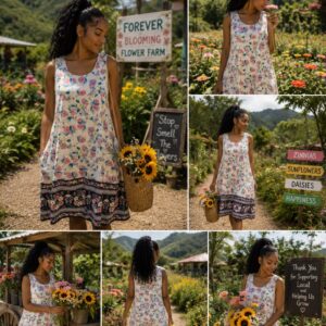 Floral garden dress