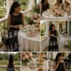 Elegant dark dress