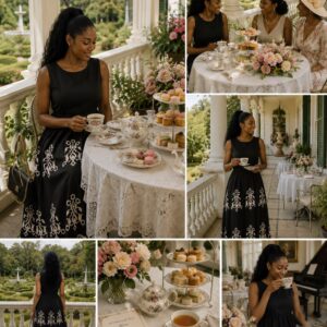 Elegant dark dress