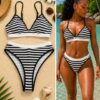 Island stripe bikini