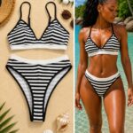 Island stripe bikini
