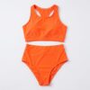 Orange coral bikini
