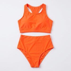 Orange coral bikini