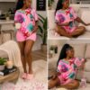 Pink cozy set