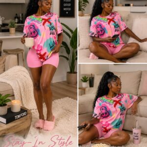 Pink cozy set