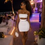 White spaghetti strap dress
